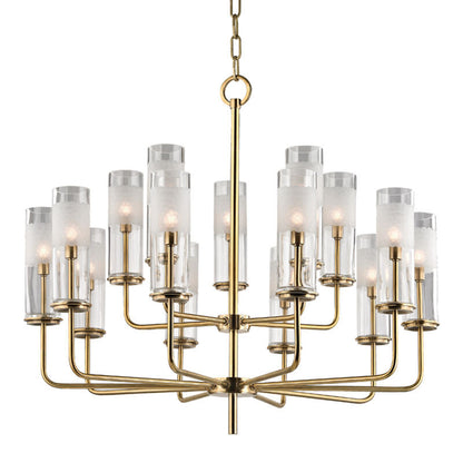 Hudson Valley Lighting Wentworth Chandelier in Aged Brass 3930-AGB