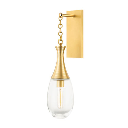 Hudson Valley Lighting Southold Wall Sconce in Aged Brass 3931-AGB