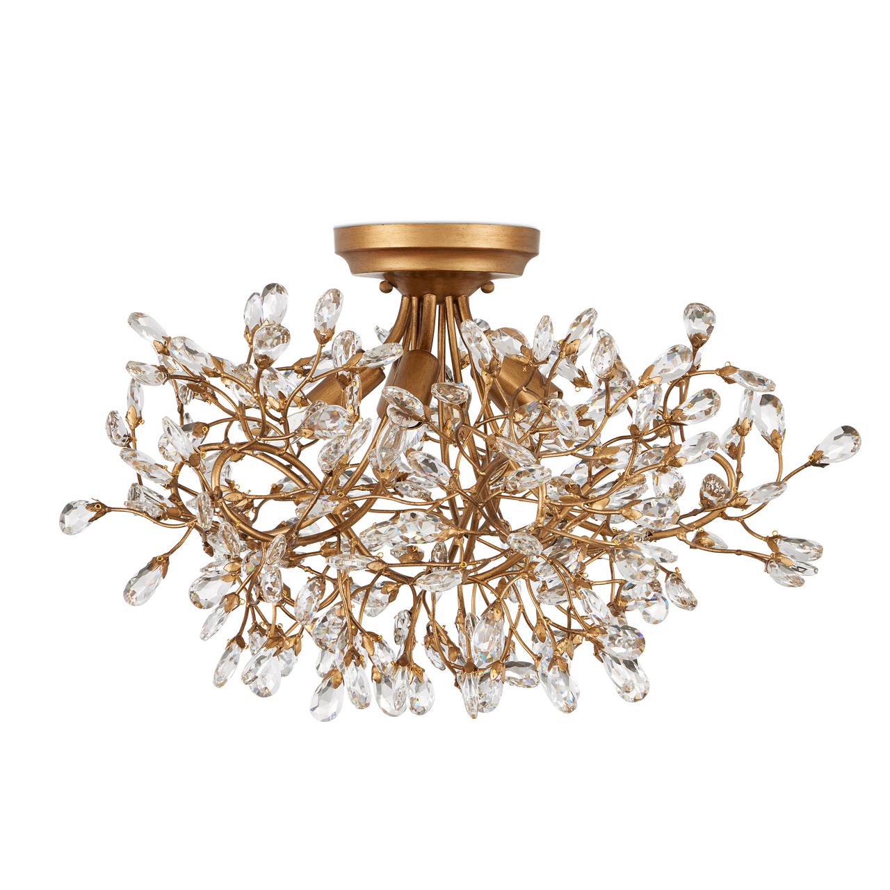 Currey & Co. Crystal Bud Semi-Flush Mount 9000-1123