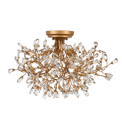 Currey & Co. Crystal Bud Semi-Flush Mount 9000-1123