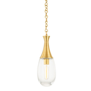 Hudson Valley Lighting Southold Pendant in Aged Brass 3936-AGB