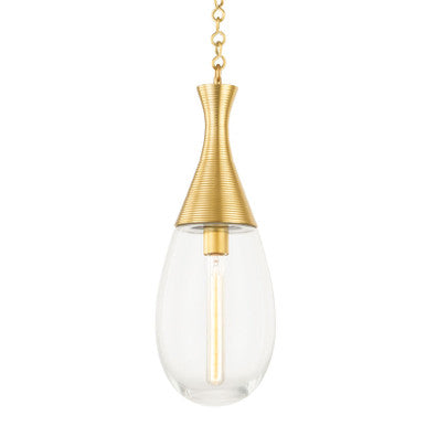 Hudson Valley Lighting Southold Pendant in Aged Brass 3938-AGB