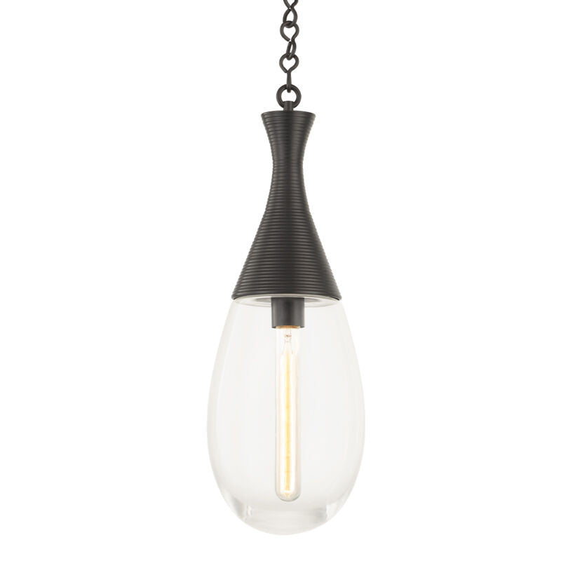 Hudson Valley Lighting Southold Pendant in Black Brass 3938-BBR