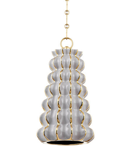 Corbett Lighting1 Light Pendant in Ceramic 394-10-CGG