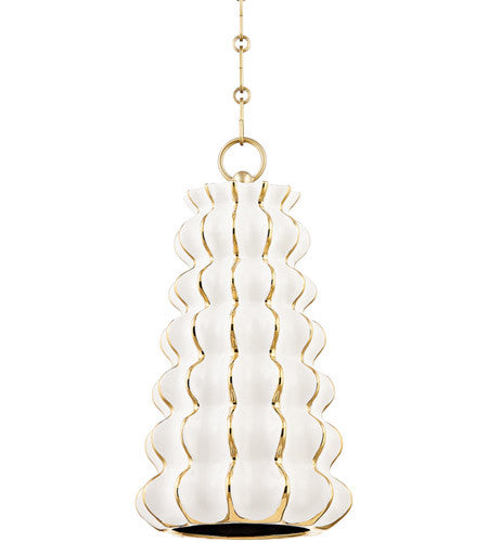 Corbett Lighting1 Light Pendant in Ceramic 394-10-CGW