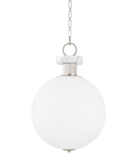 Corbett Lighting1 Light Large Pendant in Steel 395-18-BN