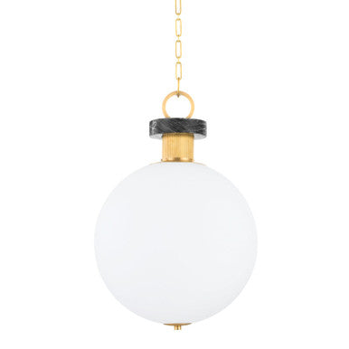 Corbett Lighting Haru Pendant in Vintage Brass 395-18-VB