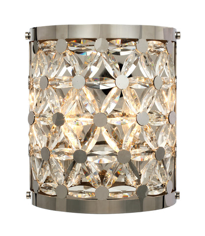 Maxim Cassiopeia 2-Light Wall Sconce in Polished Nickel 39503BCPN