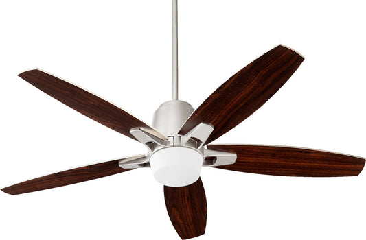 Quorum Metro Ceiling Fan in Satin Nickel 39525-65