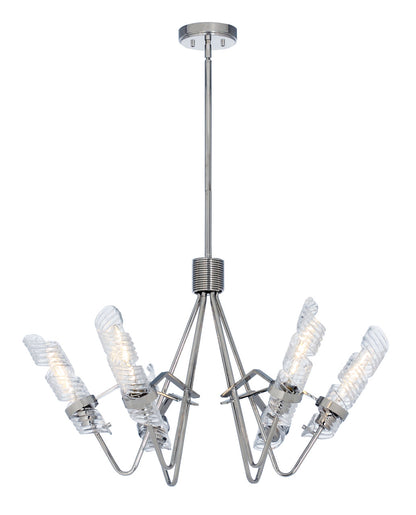 Maxim Milano 6-Light Chandelier in Polished Nickel 39555CLPN