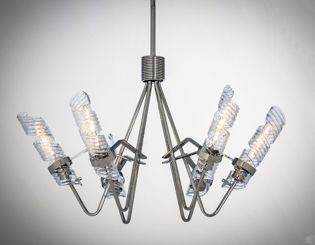 Maxim Milano 6-Light Chandelier in Polished Nickel 39555CLPN