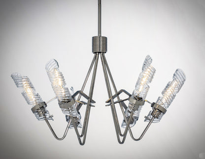 Maxim Milano 6-Light Chandelier in Polished Nickel 39555CLPN