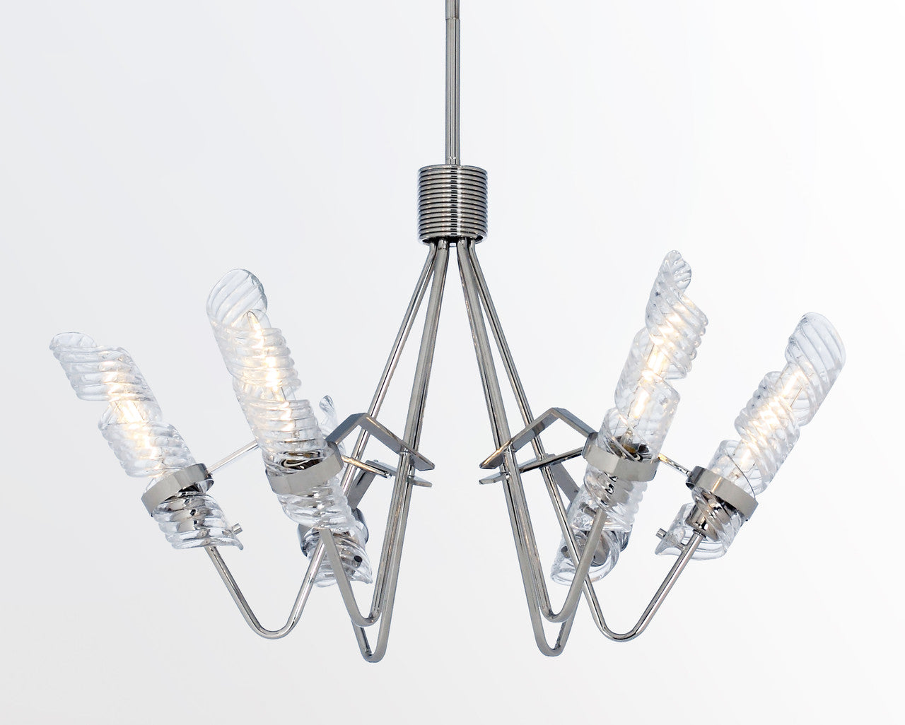 Maxim Milano 6-Light Chandelier in Polished Nickel 39555CLPN