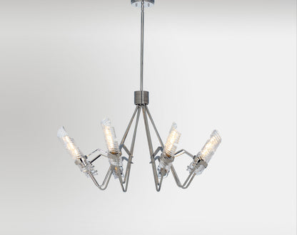 Maxim Milano 8-Light Chandelier in Polished Nickel 39556CLPN