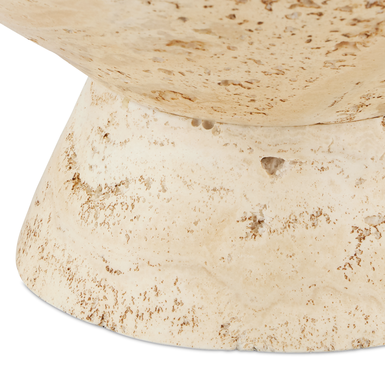 Currey & Co. Lubo Travertine Large Bowl 1200-0811