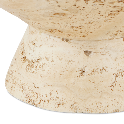 Currey & Co. Lubo Travertine Large Bowl 1200-0811