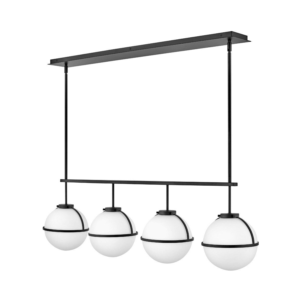 Hinkley Lighting Hollis Four Light Linear Black 39675BK