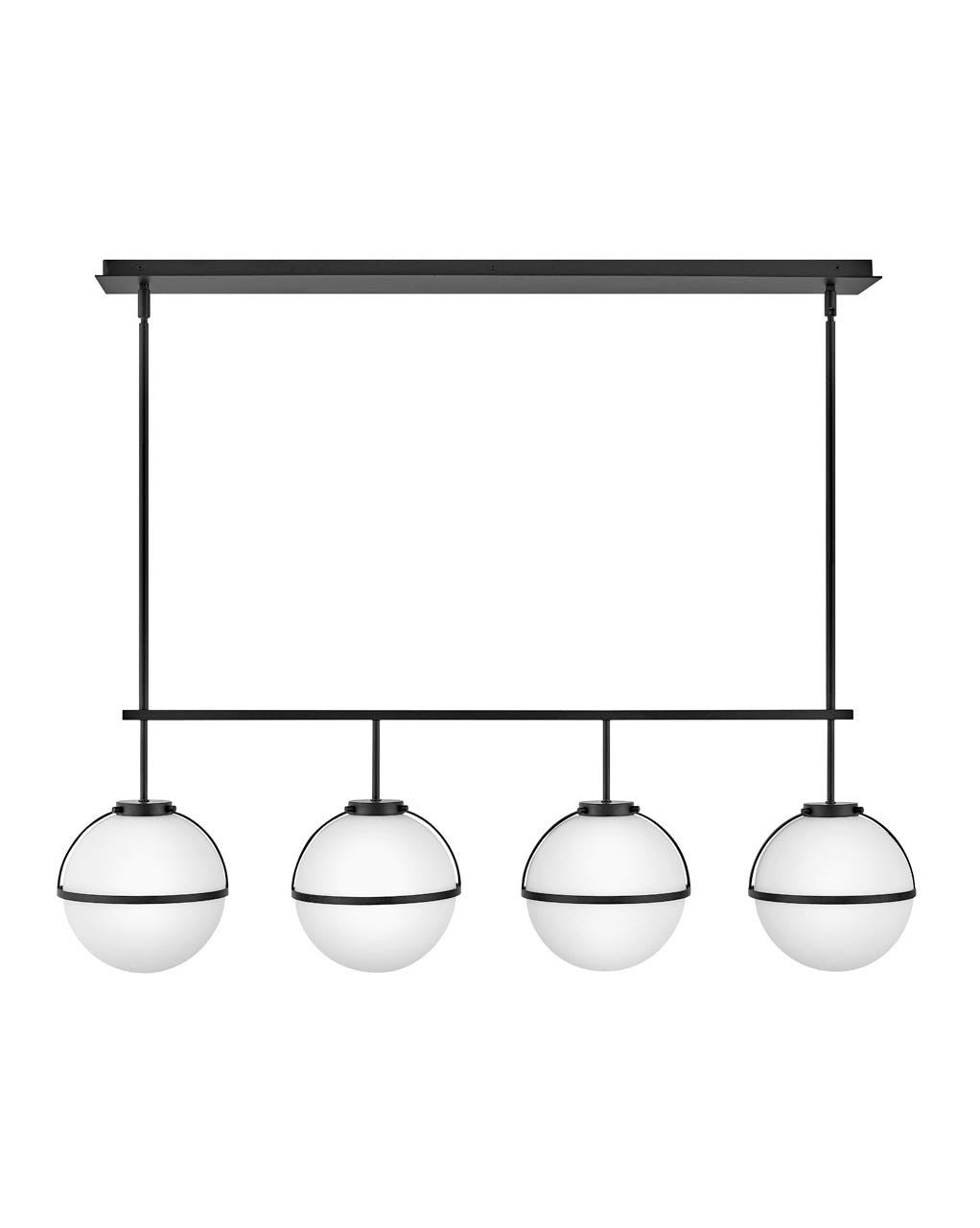 Hinkley Lighting Hollis Four Light Linear Black 39675BK