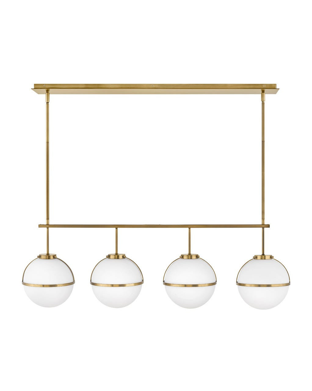 Hinkley Lighting Hollis Four Light Linear Heritage Brass 39675HB