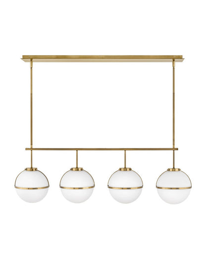 Hinkley Lighting Hollis Four Light Linear Heritage Brass 39675HB