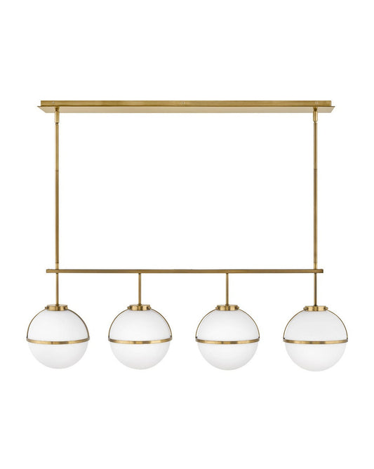 Hinkley Lighting Hollis Four Light Linear Heritage Brass 39675HB