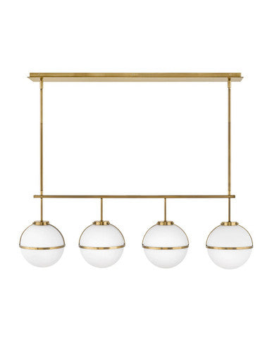 Hinkley Lighting Hollis Four Light Linear Heritage Brass 39675HB