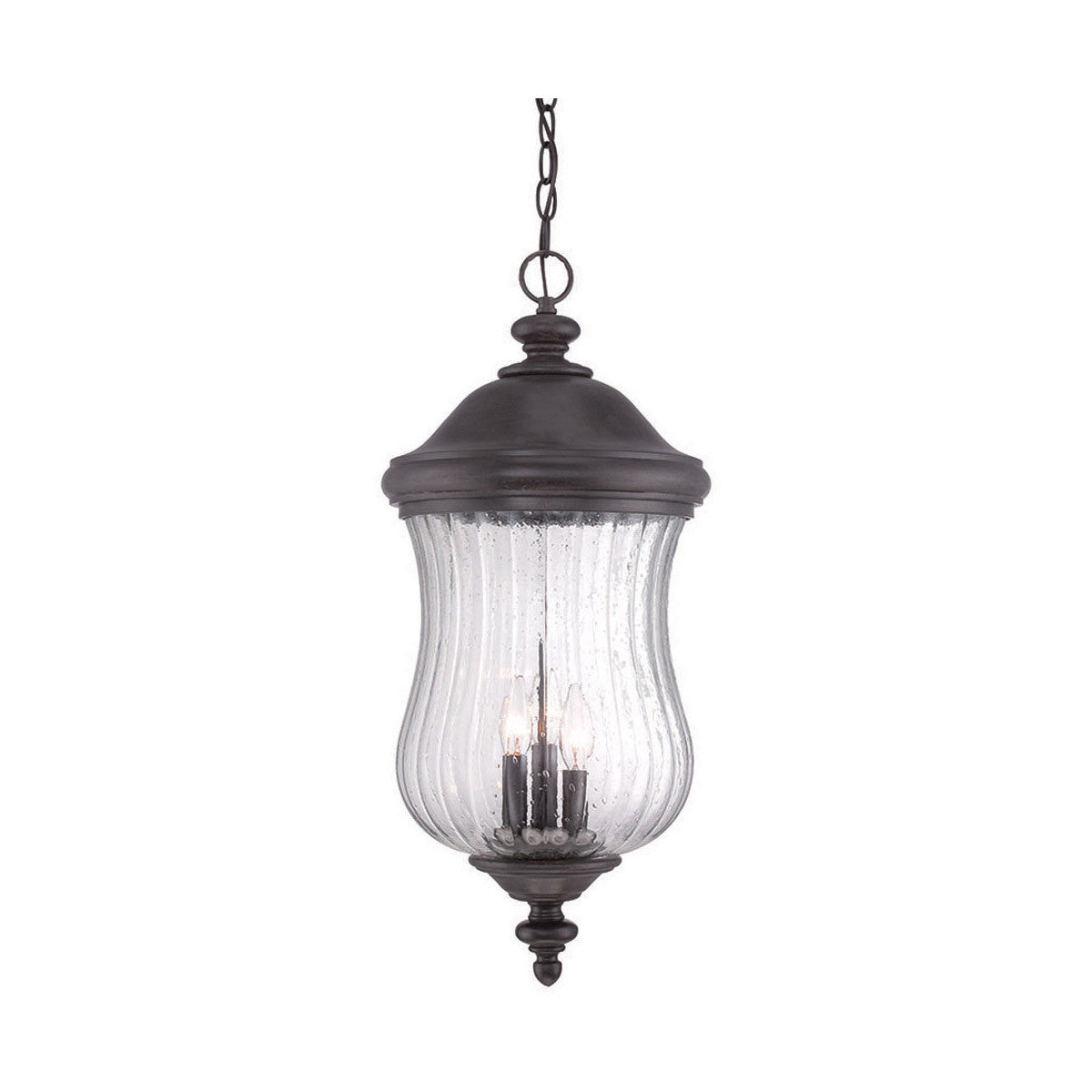 Acclaim Lighting Bellagio 3-Light Black Coral Hanging Light in Black Coral 39726BC