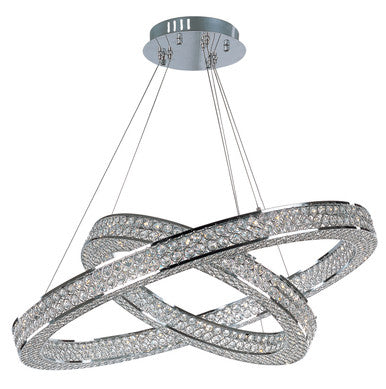 Maxim Eternity 2-Tier LED Pendant in Polished Chrome 39777BCPC