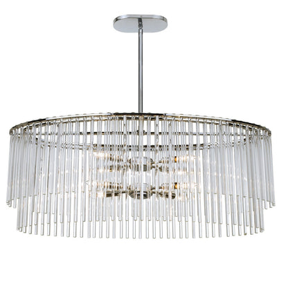 Crystorama Bleecker 8 Light Polished Chrome Chandelier 398-CH