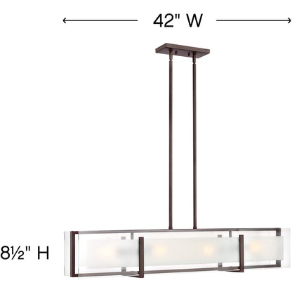 Hinkley Lighting Latitude Four Light Linear Oil Rubbed Bronze 3996OZ