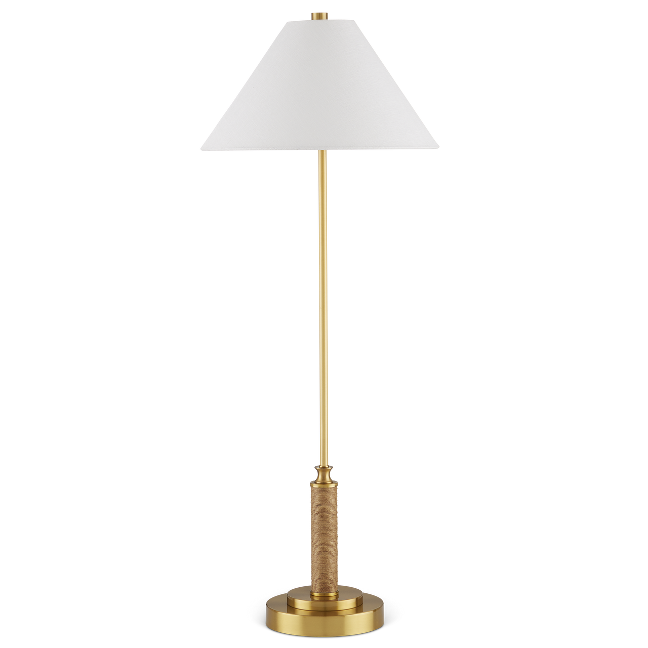 Currey & Co. Ippolito Brass Console Lamp 6000-0874