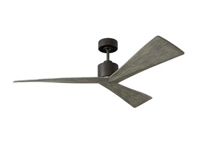 Visual Comfort Fan Adler 52" Ceiling Fan - Aged Pewter, Handheld Remote, 6-speed, Reverse, indoor/outdoor 3ADR52AGP