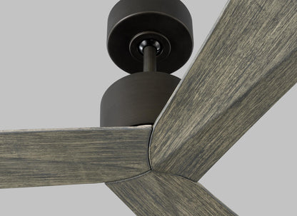 Visual Comfort Fan Adler 52" Ceiling Fan - Aged Pewter, Handheld Remote, 6-speed, Reverse, indoor/outdoor 3ADR52AGP