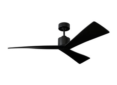 Visual Comfort Fan Adler 52" Ceiling Fan - Matte Black, Handheld Remote, 6-speed, Reverse, indoor/outdoor 3ADR52BKBK