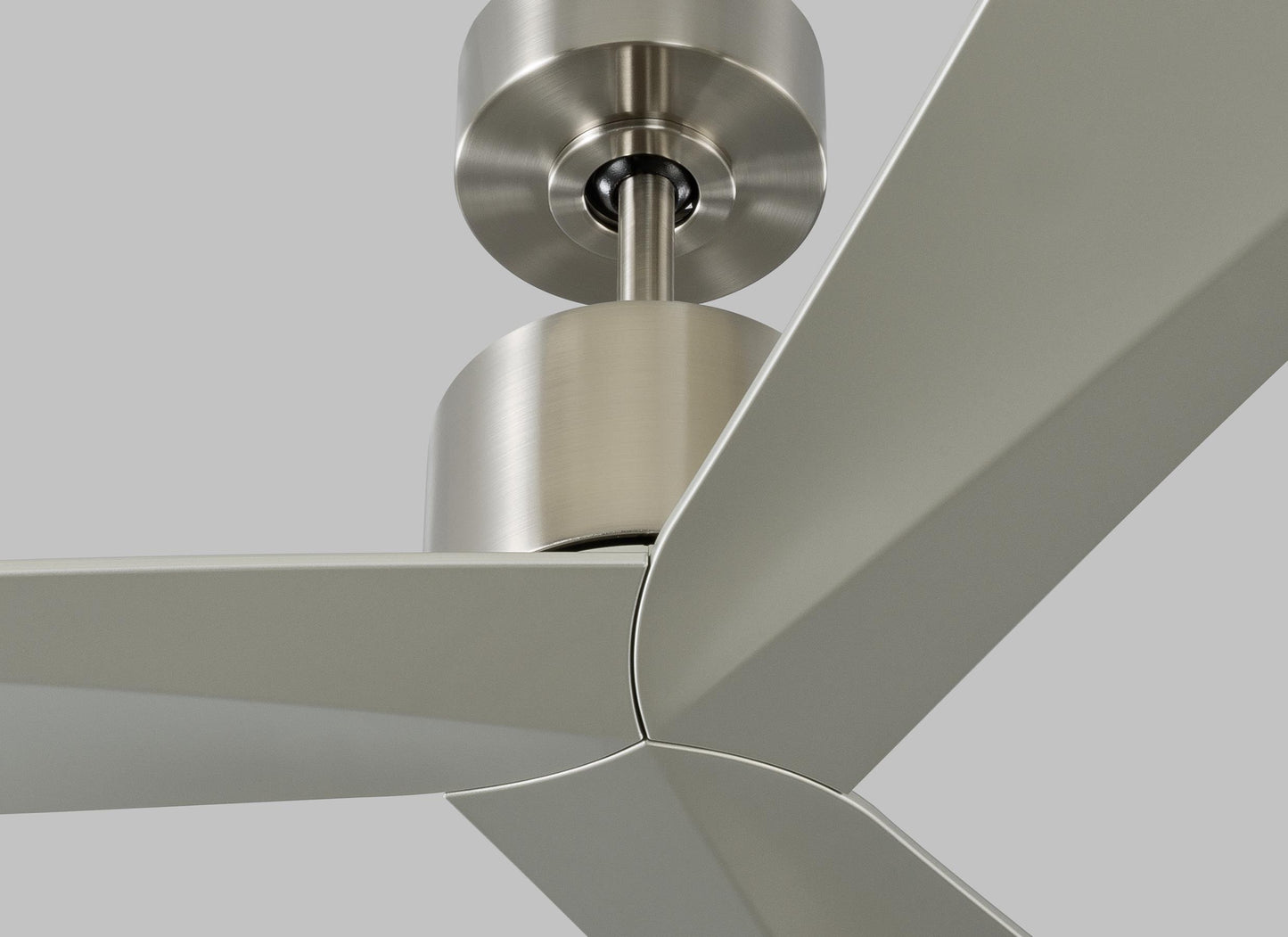 Visual Comfort Fan Adler 52" Ceiling Fan - Brushed Steel, Handheld Remote, 6-speed, Reverse, indoor/outdoor 3ADR52BS