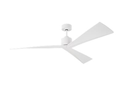 Visual Comfort Fan Adler 60" Ceiling Fan - Matte White, Handheld Remote, 6-speed, Reverse, indoor/outdoor 3ADR60RZW