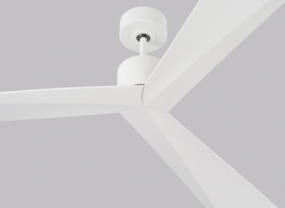 Visual Comfort Fan Adler 60" Ceiling Fan - Matte White, Handheld Remote, 6-speed, Reverse, indoor/outdoor 3ADR60RZW