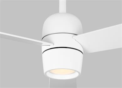 Visual Comfort Fan Alba 60" LED Ceiling Fan - Matte White, Handheld Remote, 6-speed, Reverse and Dimmer, indoor 3ALBR60RZWD