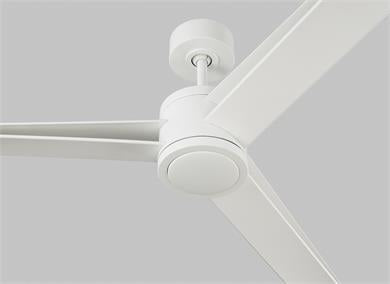 Visual Comfort Fan Armstrong 60" LED Ceiling Fan - Matte White, Handheld Remote, 6-speed, Reverse and Dimmer, indoor/outdoor 3AMR60RZWD