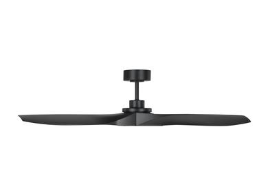 Visual Comfort Fan Collins 52" Ceiling Fan - Midnight Black, Handheld Remote, 6-speed, Reverse, indoor/outdoor 3CLNCSM52MBK