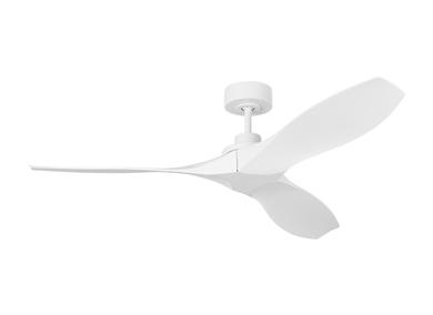 Visual Comfort Fan Collins 52" Ceiling Fan - Matte White, Handheld Remote, 6-speed, Reverse, indoor/outdoor 3CLNCSM52RZW