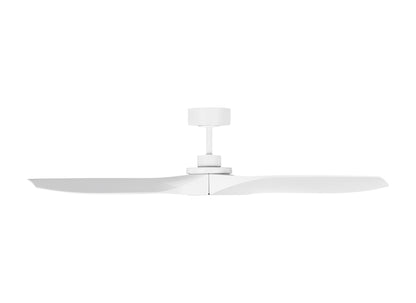 Visual Comfort Fan Collins 52" Ceiling Fan - Matte White, Handheld Remote, 6-speed, Reverse, indoor/outdoor 3CLNCSM52RZW