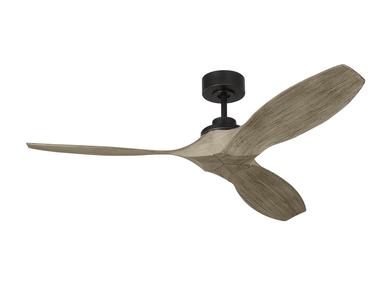 Visual Comfort Fan Collins 52" Ceiling Fan - Aged Pewter, Handheld Remote, 6-speed, Reverse, indoor/outdoor 3CLNSM52AGP