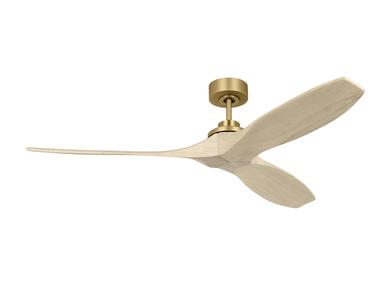 Visual Comfort Fan Collins Smart 60 - Burnished Brass - Burnished Brass, Handheld Remote, 6-speed and Reverse, indoor/outdoor 3CLNSM60BBSWWO