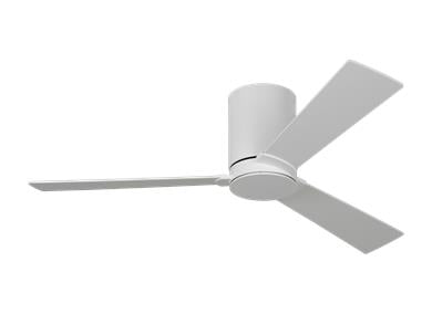 Visual Comfort Fan Rozzen 44" Ceiling Fan - Matte White, Handheld Remote, 6-speed, Reverse and Dimmer, indoor/outdoor 3RZHR44RZW