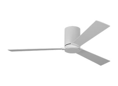 Visual Comfort Fan Rozzen 52" Ceiling Fan - Matte White, Handheld Remote, 6-speed, Reverse and Dimmer, indoor/outdoor 3RZHR52RZW