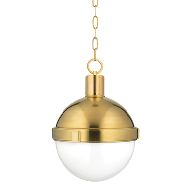 Hudson Valley Lighting Lambert Pendant in Aged Brass 612-AGB