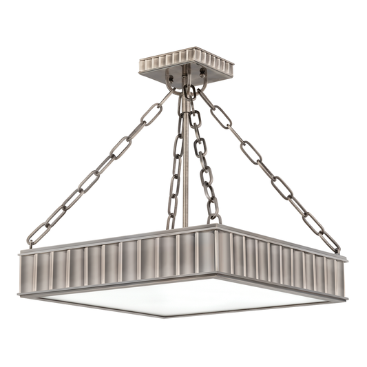 Hudson Valley Lighting Middlebury Semi Flush in Historic Nickel 933-HN