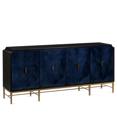 Currey & Co. Kallista Blue Credenza 3000-0247