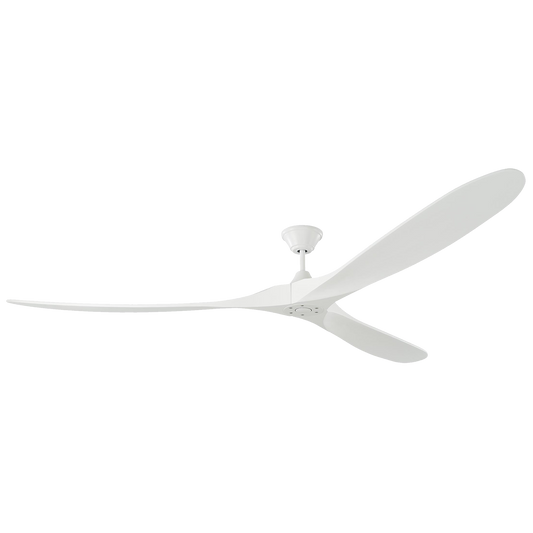 Visual Comfort Fan Maverick 88" Ceiling Fan - Matte White, Handheld Remote, 6-speed, Reverse, indoor/outdoor 3MAVR88RZW